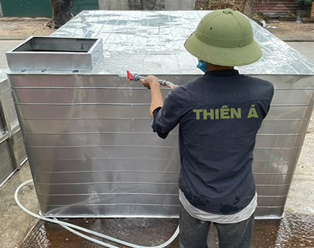 Bể vuông inox Thiên Á 5000L