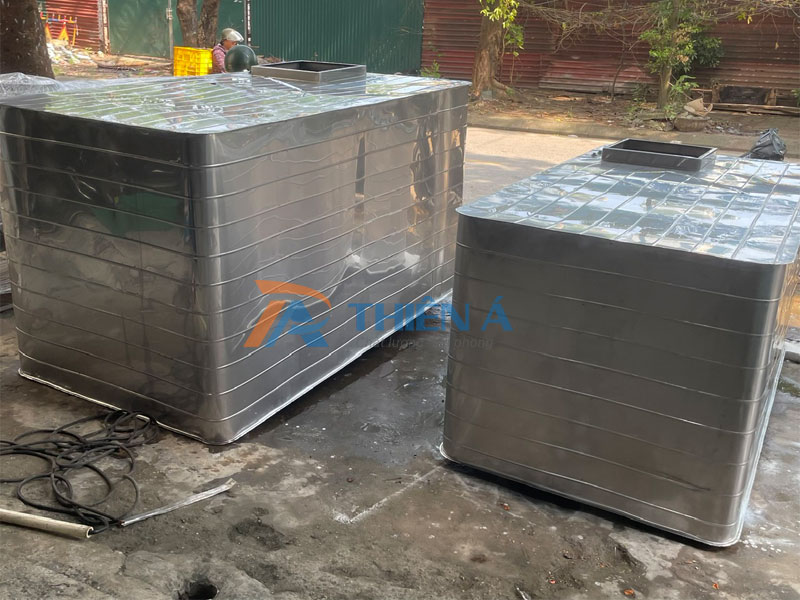 Bể Vuông Inox Đặt Nổi  304 Thiên Á