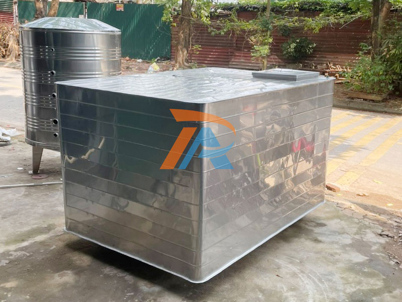 Bể Vuông Inox Đặt Nổi Thiên Á