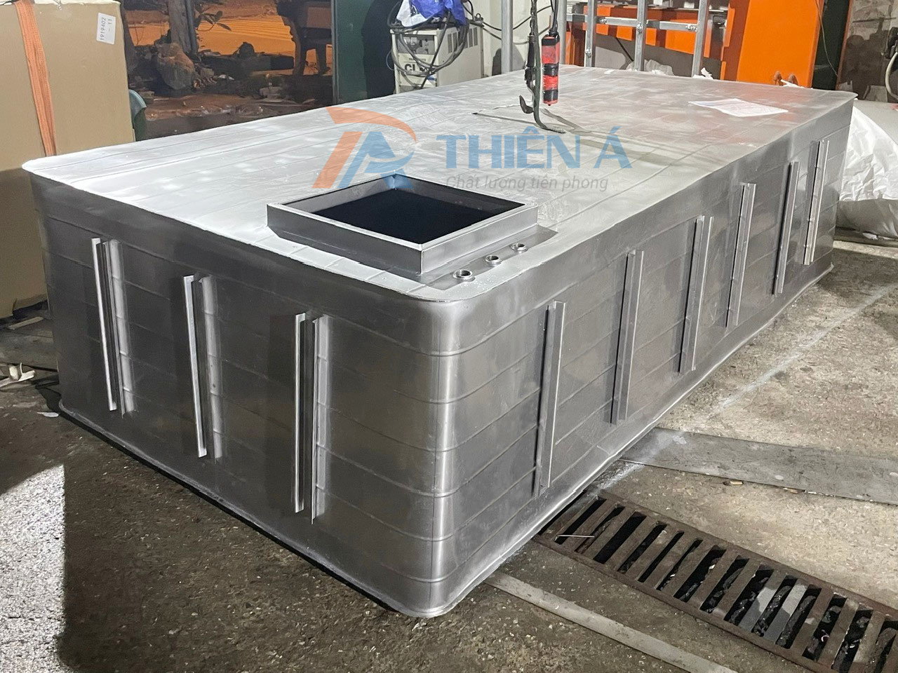 Bể vuông inox chôn ngầm sản xuất theo yêu cầu