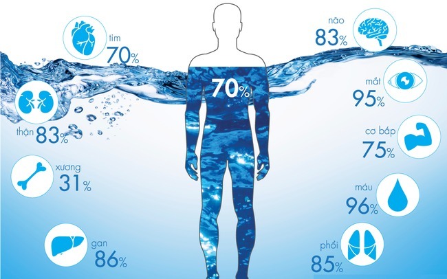 70% Cơ Thể Con Người Là Nước
